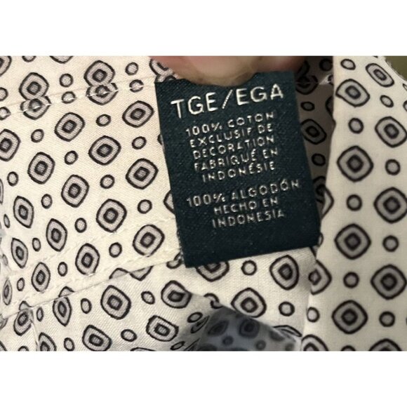 Perry Ellis Alloy Big & Tall Button Up Short Sleeve Shirt XLT TGE EGA 100% Cotto - Picture 8 of 15